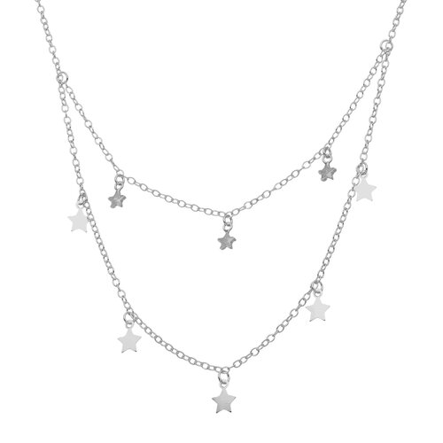 Collar Choker Doble Estrellas
