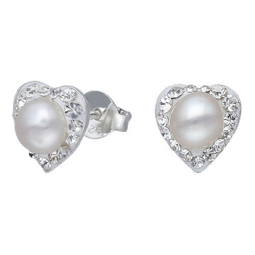 Aro Corazón Perla Strass