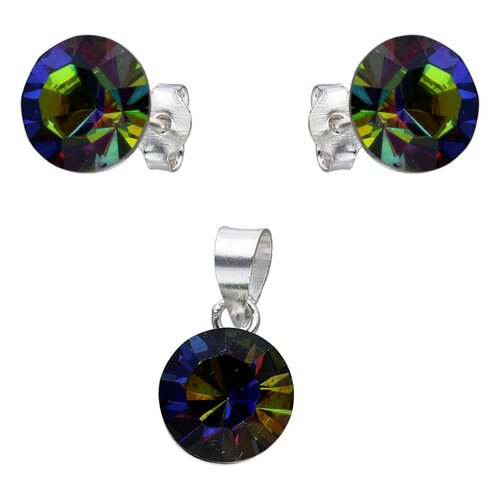 Conjunto Cristal Hecho con Swarovski® Tornasol 8 mm