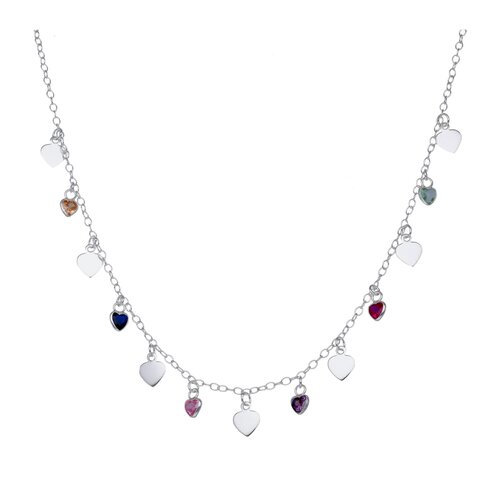 Collar Corazones Circones Multicolor