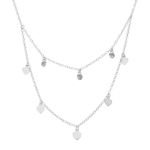 Collar Doble Corazones Circones