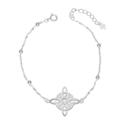 Pulsera Nudo de Brujas Piedra Luna