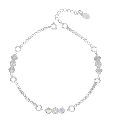 Pulsera Esferas Cristales Hecho con Swarovski® Tornasol