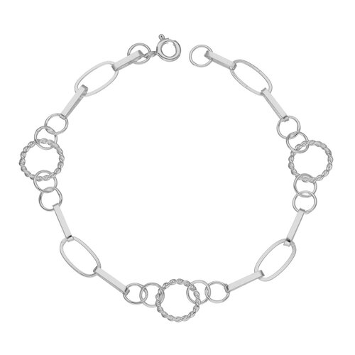Pulsera Ovalos Círculos Entorchados