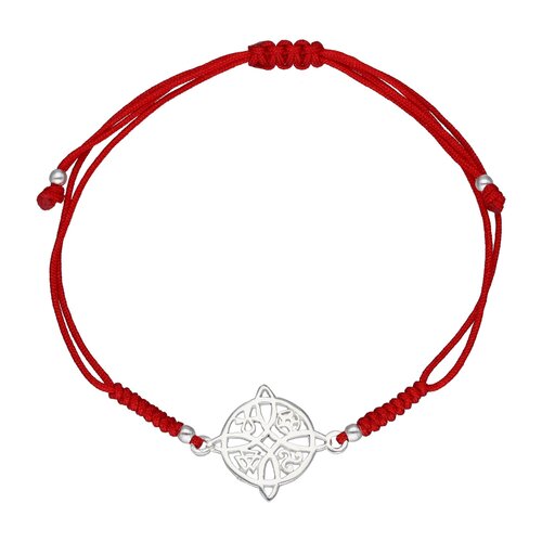 Pulsera Hilo Rojo Ajustable Nudo de Brujas
