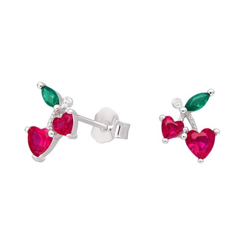 Aro Cerezas Corazones Circones Multicolor