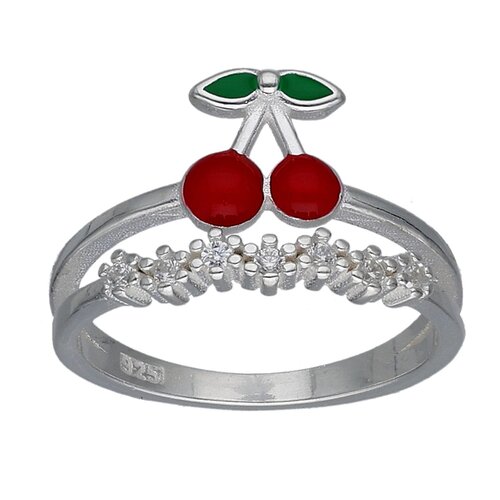 Anillo Cereza Esmaltada Circones