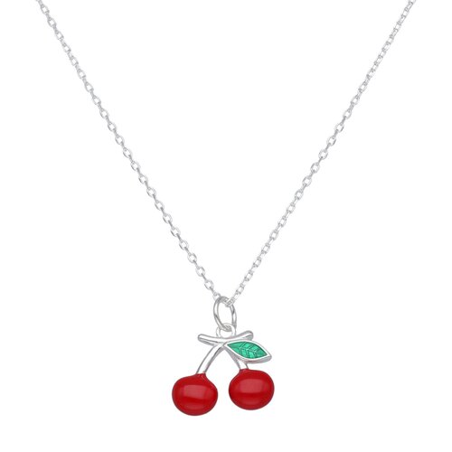 Collar Cereza Esmaltada