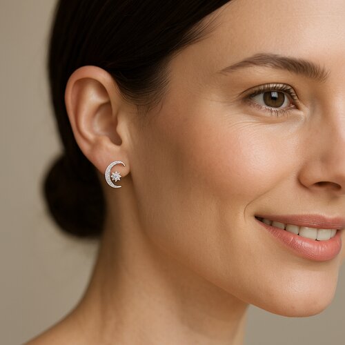 Aro Desigual Media Luna Sol Circones