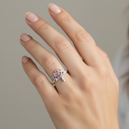 Anillo Árbol de la Vida Circones Multicolor