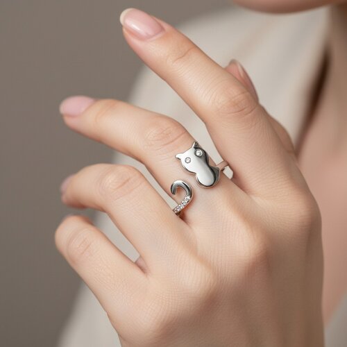 Anillo Ajustable Gatito Circones