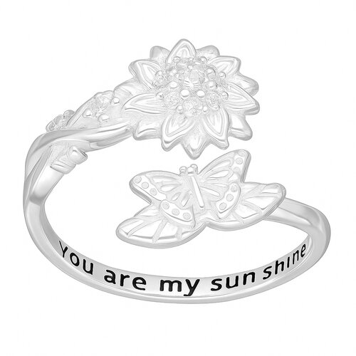 Anillo Ajustable Flor Girasol Mariposa Circones
