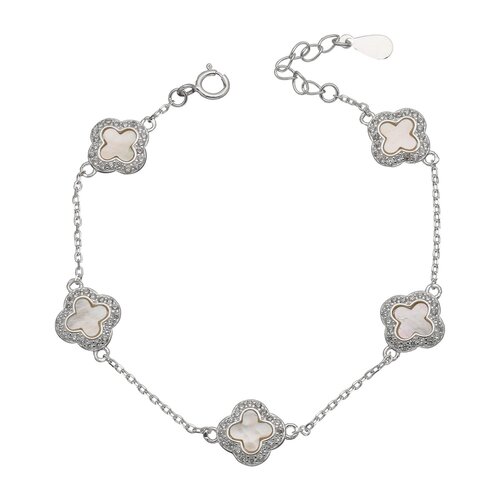 Pulsera Trébol de la Suerte Circones Nacar