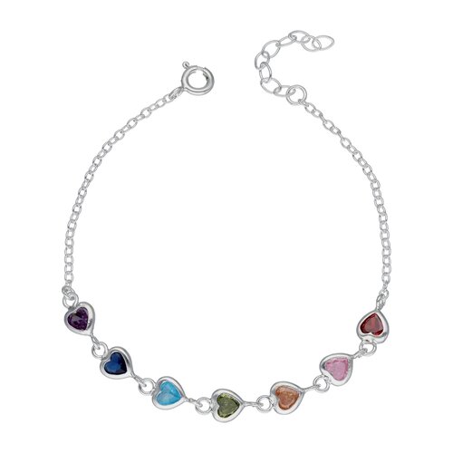 Pulsera Corazones Circones 7 Chakras