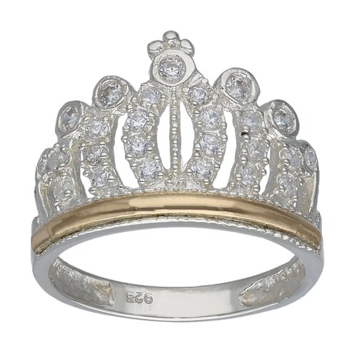 Anillo Corona Circones en Oro