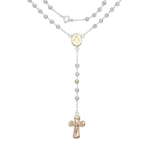 Rosario Virgen de los Rayos Milagrosa en Oro