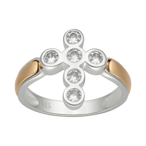 Anillo Cruz Circones en Oro