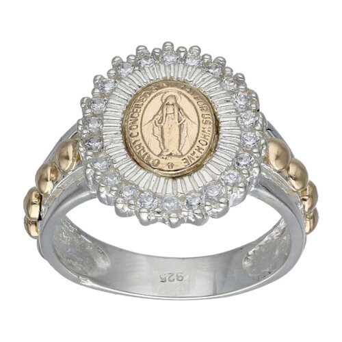 Anillo Virgen de los Rayos Milagrosa en Oro Circones