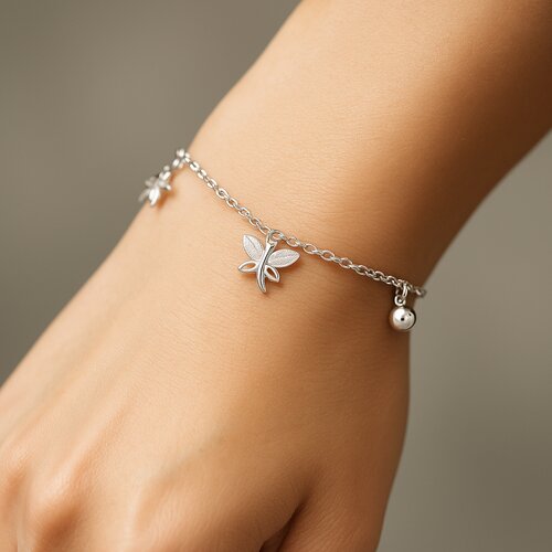 Pulsera Esfera Mariposas Circones