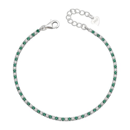 Pulsera Circones Tenis Esmeralda