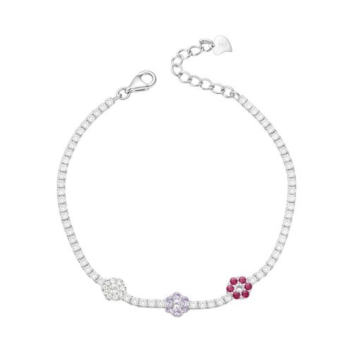 Pulsera Flores Circones Multicolor Tenis