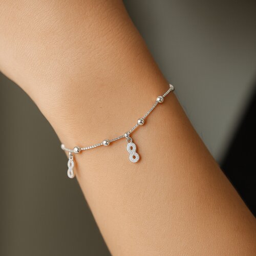 Pulsera Esferas Infinitos Circones