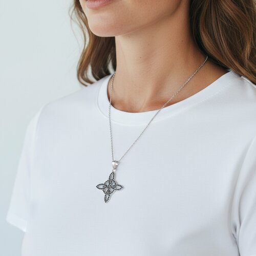 Colgante Nudo de Brujas Circones Ónix