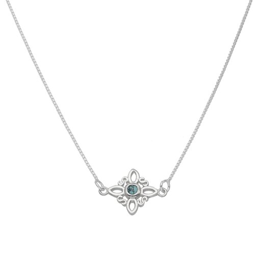 Collar Nudo de Brujas Turquesa