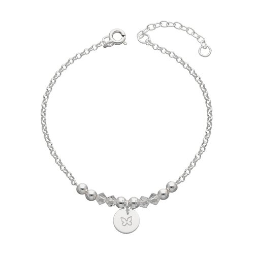 Pulsera Mariposa Cristales Hecho con Swarovski® Tornasol