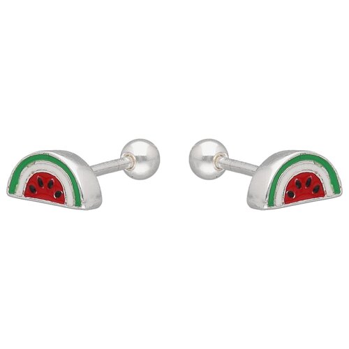 Aro con Tope Sandía Esmaltada