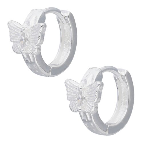 Argolla Huggie Mariposa Circones 11 mm