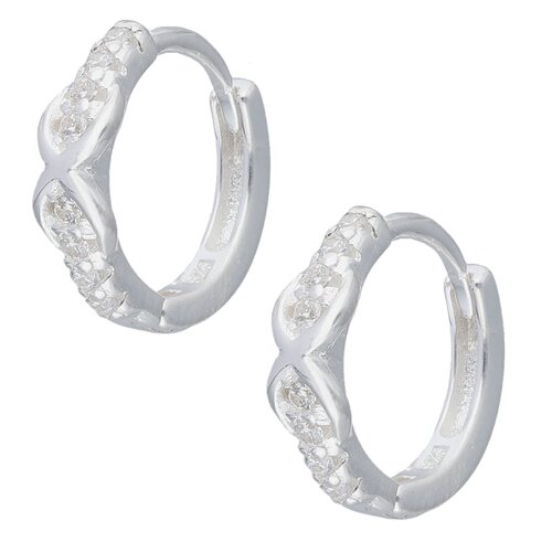 Argolla Huggie Infinito Circones 11 mm