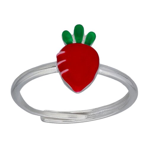 Anillo Ajustable Frutilla Esmaltada