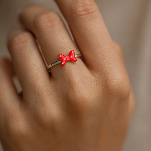 Anillo Lazo Coquette Esmaltado