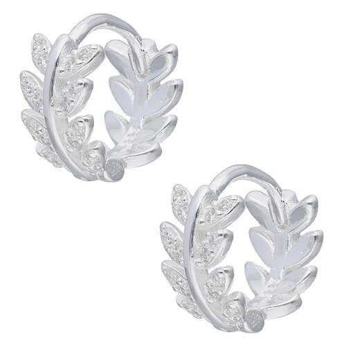 Argolla Huggie Espiga Circones 10 mm