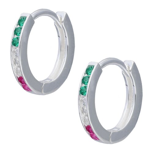 Argolla Huggie Circones Multicolor 13 mm