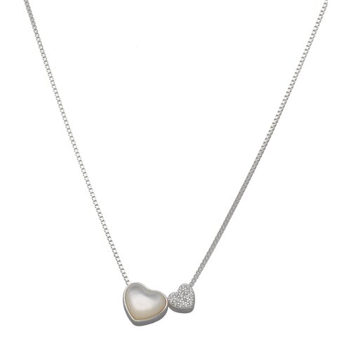 Collar Corazones Cuarzo Circones
