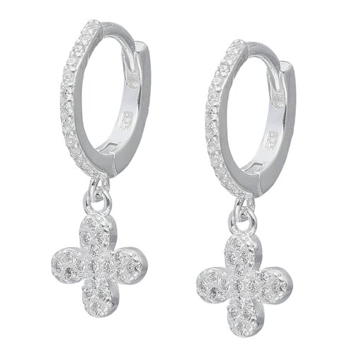 Argolla Huggie Flor Cirones 12 mm