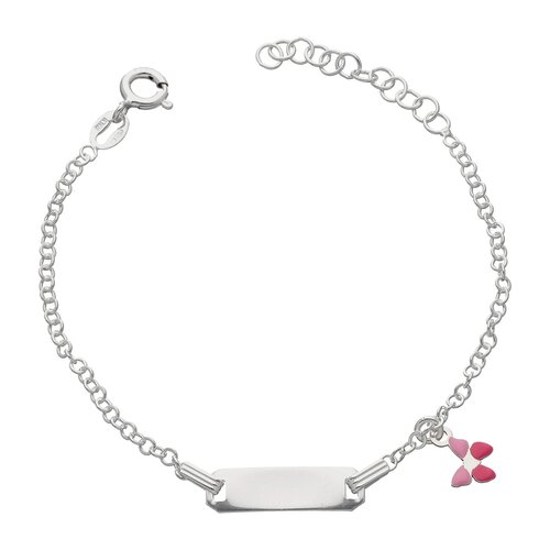 Pulsera Piocha Mariposa Esmaltada 17 cm