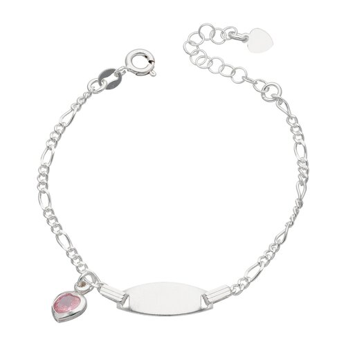 Pulsera Piocha Cartier Corazón Circón Rosa Francia