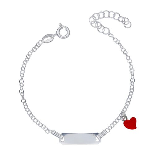Pulsera Piocha Corazón Esmaltado