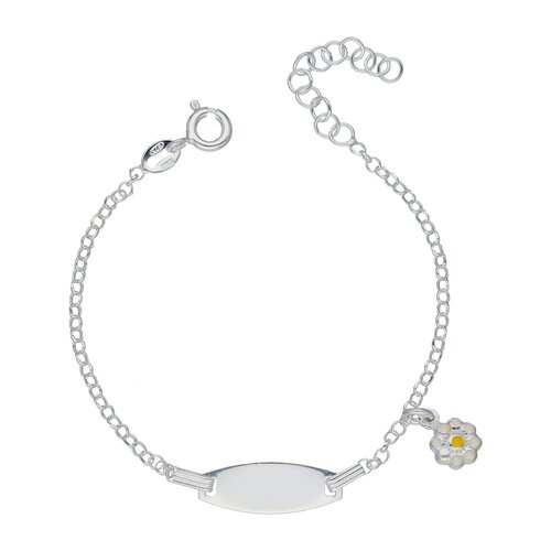 Pulsera Piocha Flor Esmaltada 17 cm