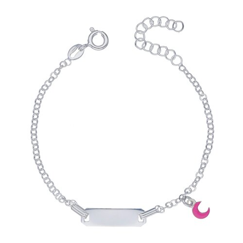 Pulsera Piocha Media Luna Esmaltada 17 cm