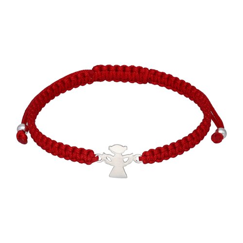 Pulsera Hilo Rojo Ajustable Ángel de la Guarda