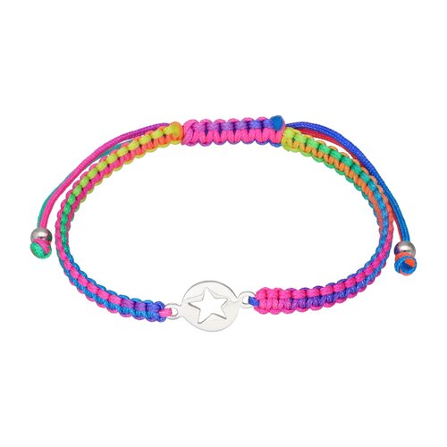 Pulsera Hilo Multicolor Ajustable Estrella