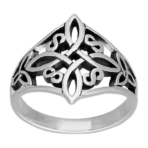 Anillo Nudo de Brujas Triquetas