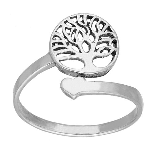Anillo Ajustable Árbol de la Vida Corazón