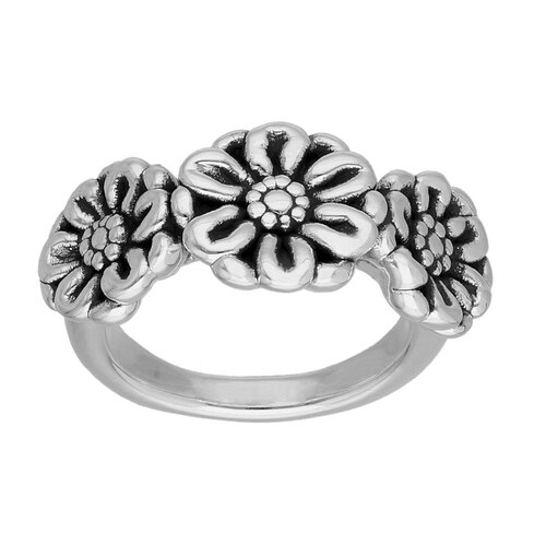 Anillo Flores Chunky