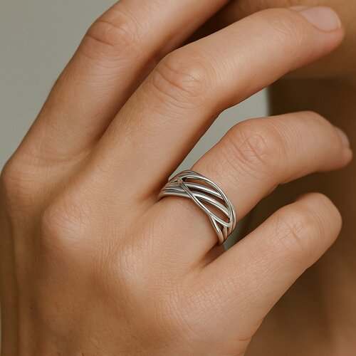 Anillo Líneas Ovalo