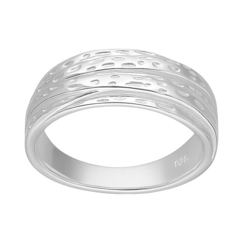 Anillo Líneas Entrelazadas Martilladas